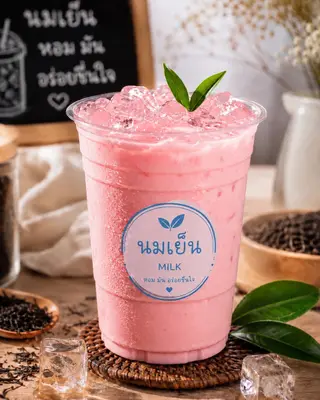 Pink milk