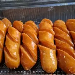ไส้กรอกหนังไก่กรอบทอด