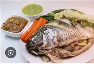 ปลานิลนึ่งโซส์m(7ขีด)