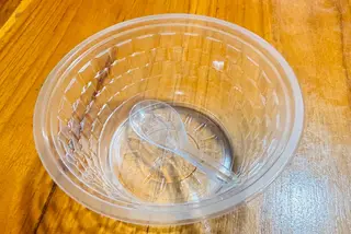 Cup and spoon