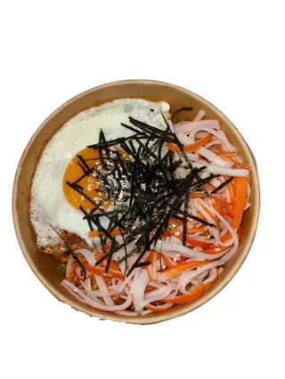 มาม่าเผ็ดเกาหลีไข่ดาว+ปูอัด