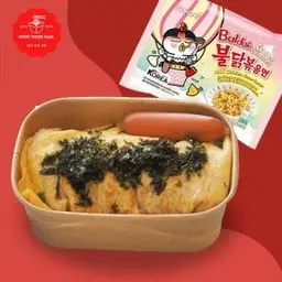 ซัมยัง บูลดัก ฮอตชิคเก้นชีส ราเมง รสครีมมี่ คาร์โบนาร่า + ห่อไข่