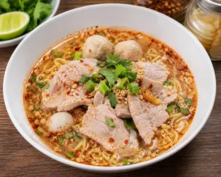 เส้นบะหมี่เหลืองต้มยำ