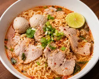 เส้นมาม่าต้มยำ