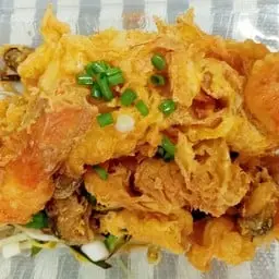 หอยทอดทูโทนจ๊ัมโบ้ หอยแมลงภู่+ปลาหมึก สูตรย้อนวันวาน