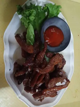 หมูแดดเดียวทอด