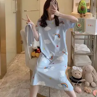 กระโปรงใส่สบายน่ารักน่ารัก ชุดนอน กระโปรงใส่สบายน่ารักน่ารัก