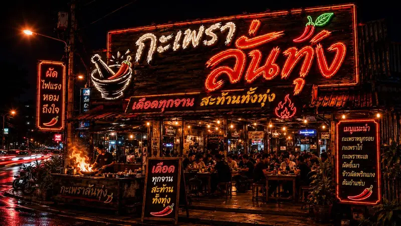 กะเพราลั่นทุ่ง