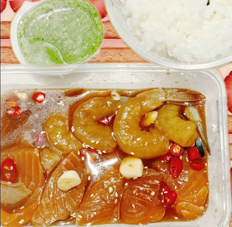 ม่อนกุ้งดองซีฟู๊ด&มาม่าเกาหลี
